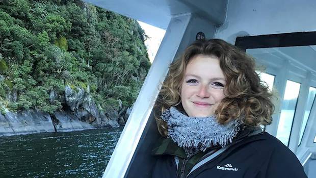 Tour guide Kelsey Waghorn was on the active volcano when it blew. Photo: Supplied