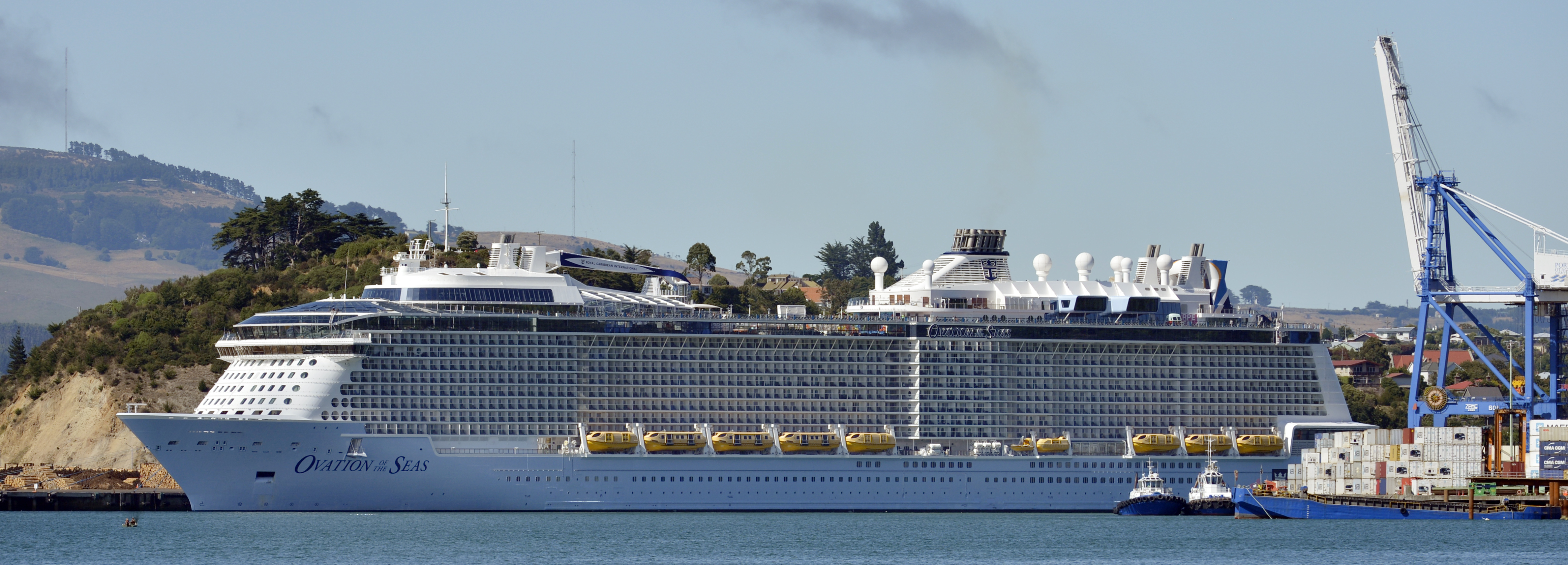 The Ovation of the Seas belonged to the third-largest class of cruise ships on the planet. Photo: ODT file The Ovation of the Seas belonged to the third-largest class of cruise ships on the planet. Photo: ODT file