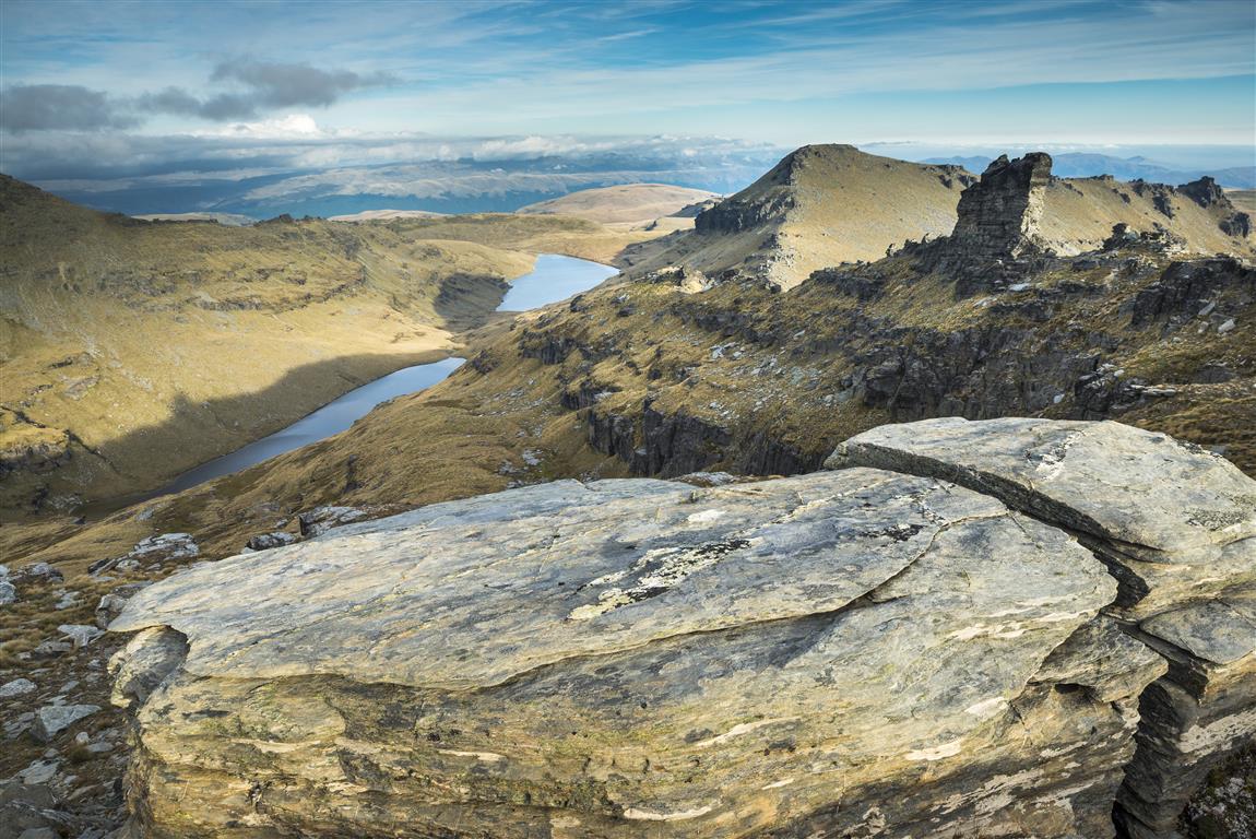 Lake Scott and Blue Lake, on Glenaray Station in the Garvie Mountains, would lie within the...