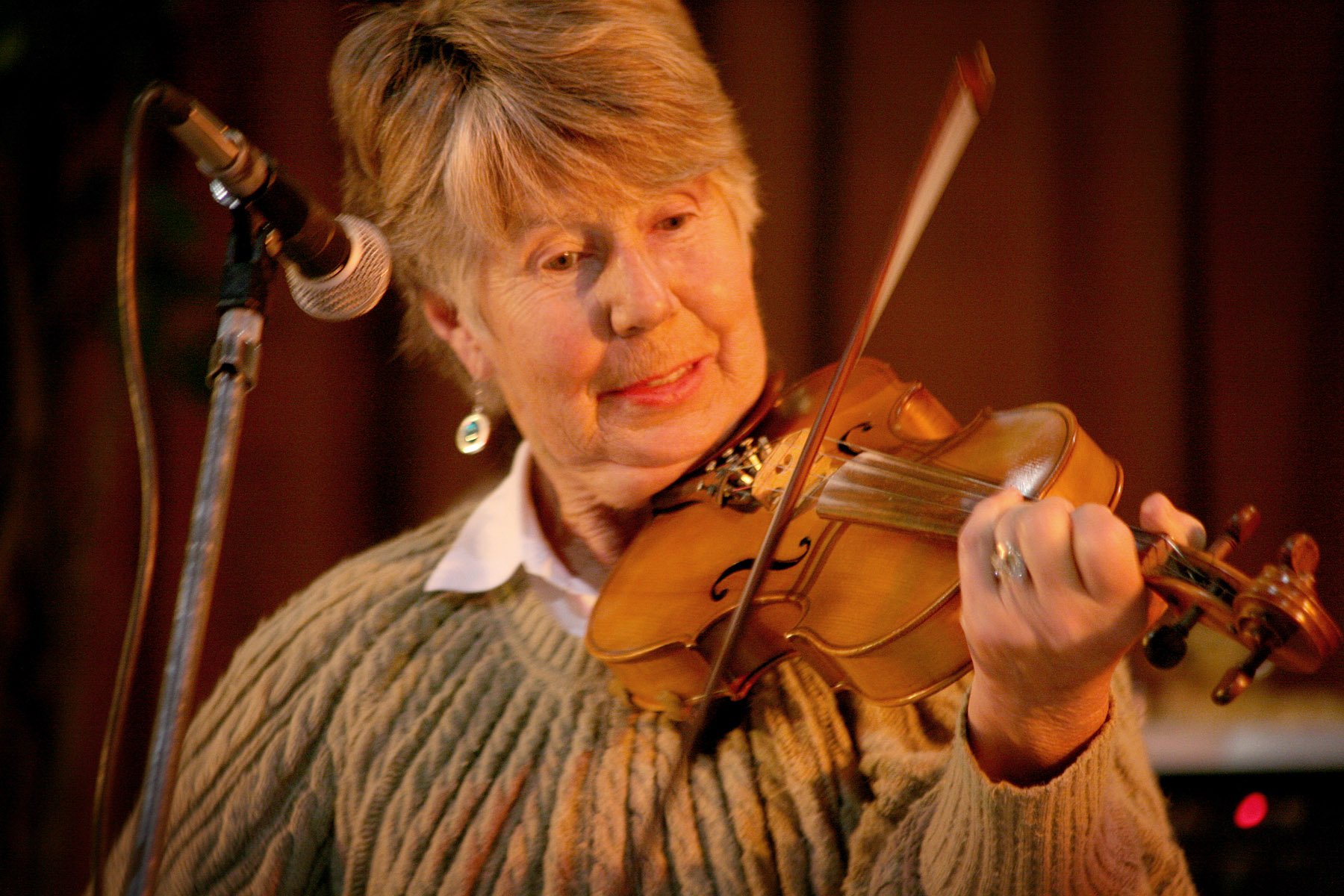 Noelene Tait, of Queenstown, pictured playing the violin in 2011. Mrs Tait was killed in the...