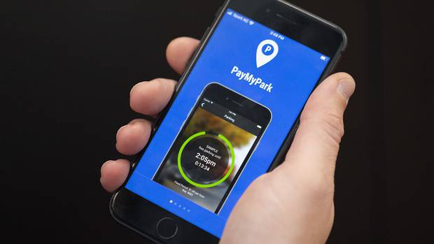 The PayMyPark app for iOS and Android - when it's working. Photo: Christchurch City Council
