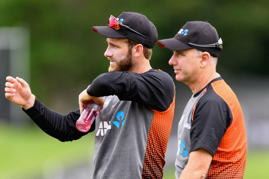Black Caps captain Kane Williamson (L) and coach Gary Stead are chasing success across the Tasman...