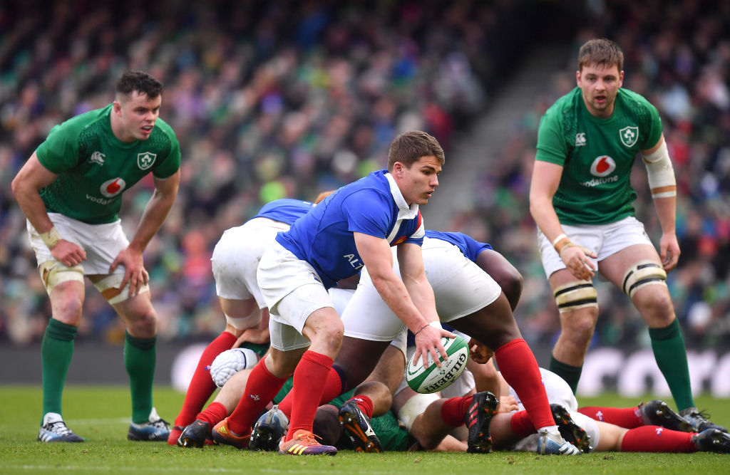 France and Ireland in a Six Nations match last year. Photo: Getty