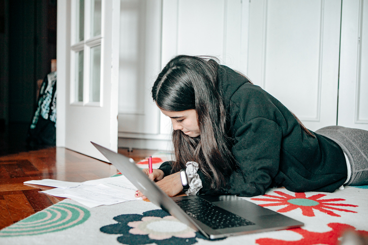 Pupils may have to learn online from home if schools close owing to coronavirus. Stock photo: Getty