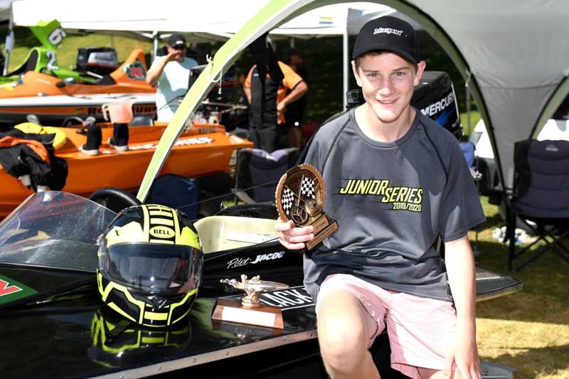 POTENTIAL: Jacob Knoef, 14, has been crowned New Zealand junior powerboat champion.