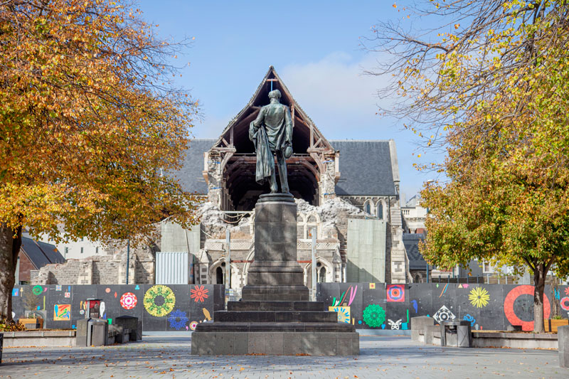 Godley Statue, Cathedral Square.