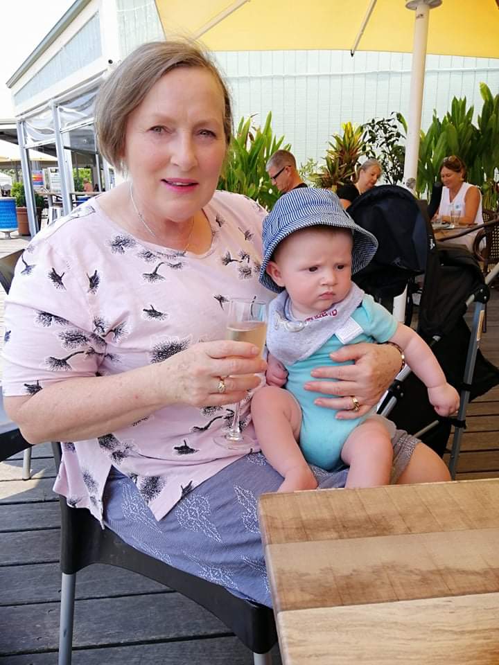 Invercargill woman Jocelyn Finlayson with her grandson. Photo: Supplied by family
