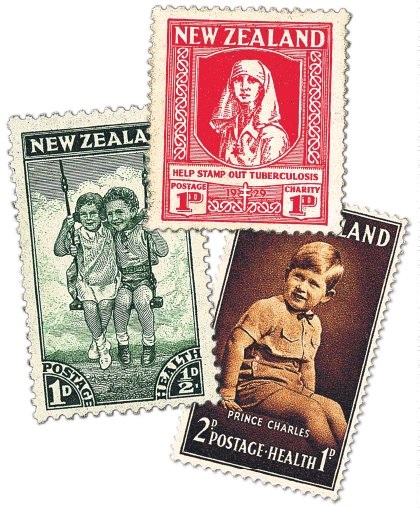 Stamps have long had an association with health issues, as these early health stamps attest.