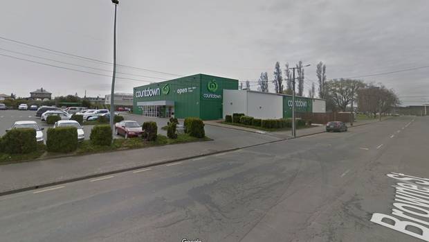 The Countdown supermarket in Timaru where the incident took place. Photo: Google Maps