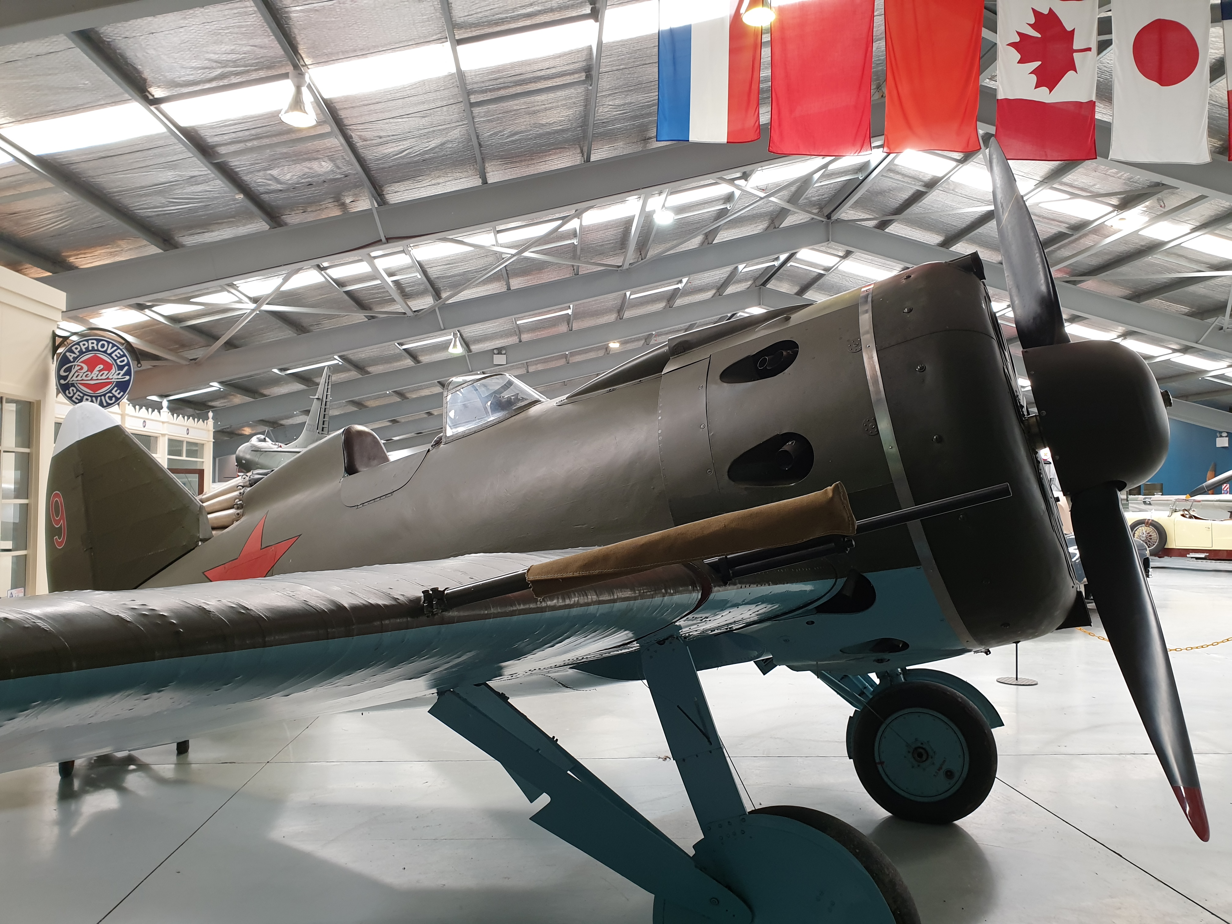 Arrangements are being made to ship this Polikarpov I-16 Russian fighter aircraft back to Germany...