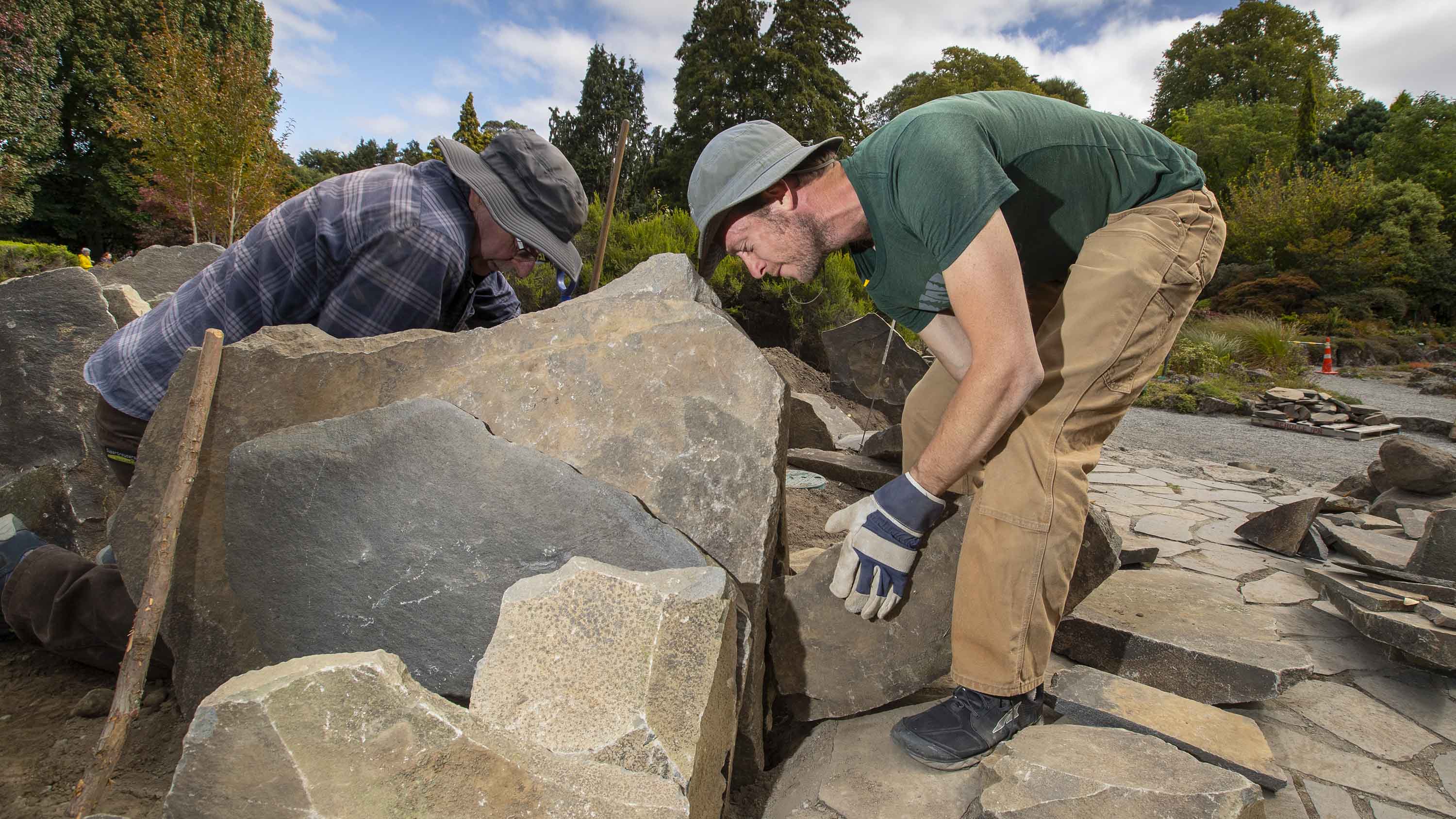 The new crevice gardens at the Botanic Gardens. Photo: Newsline/CCC