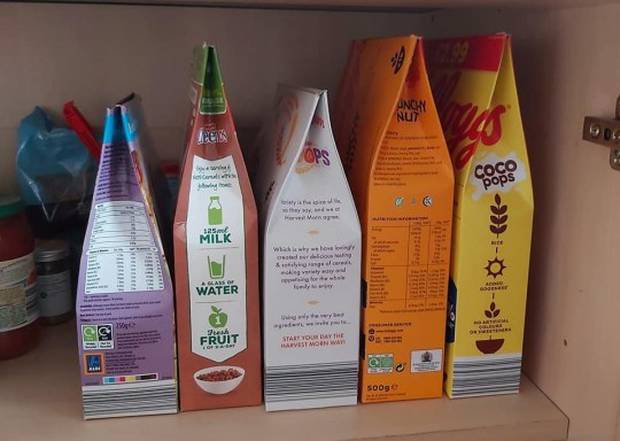  A mother genius hack on how to close a cereal box properly has gone viral on social media. Photo...