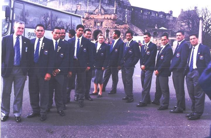 Samoa's 1993 World Cup Sevens in Scotland. Photo: Supplied 