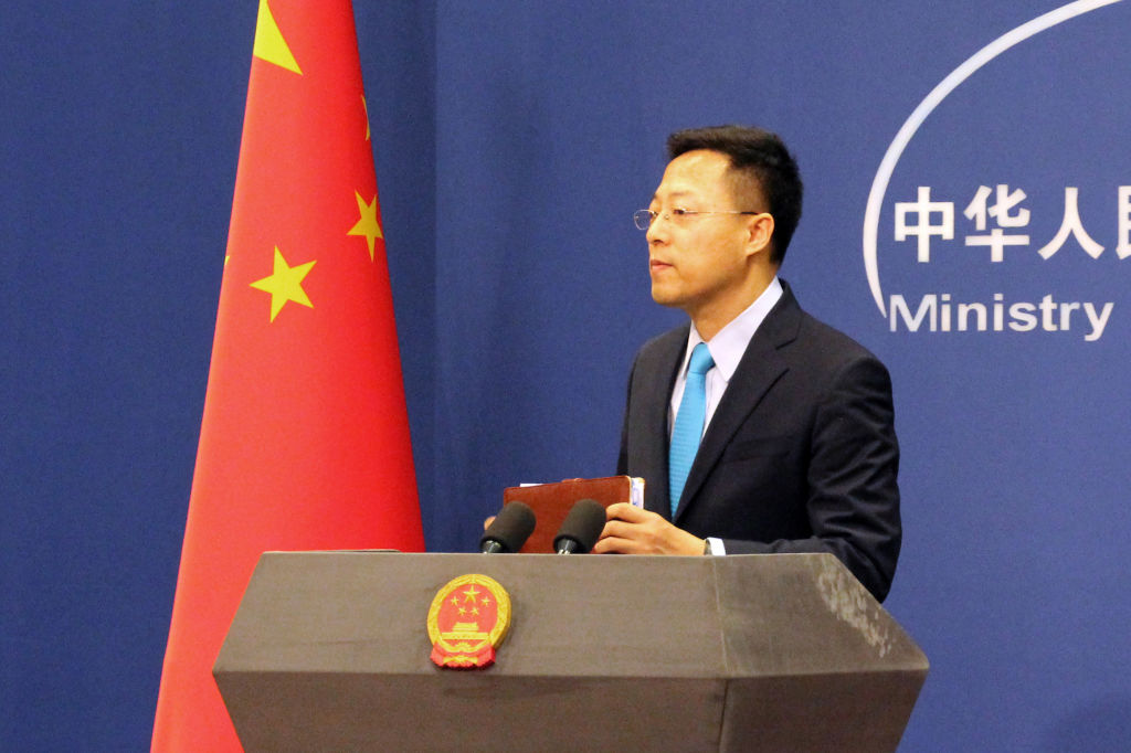 Chinese Foreign Ministry spokesman Zhao Lijian. Photo: Getty