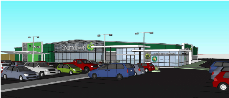 The revised plans for a Countdown supermarket in Lincoln. Photo: Supplied