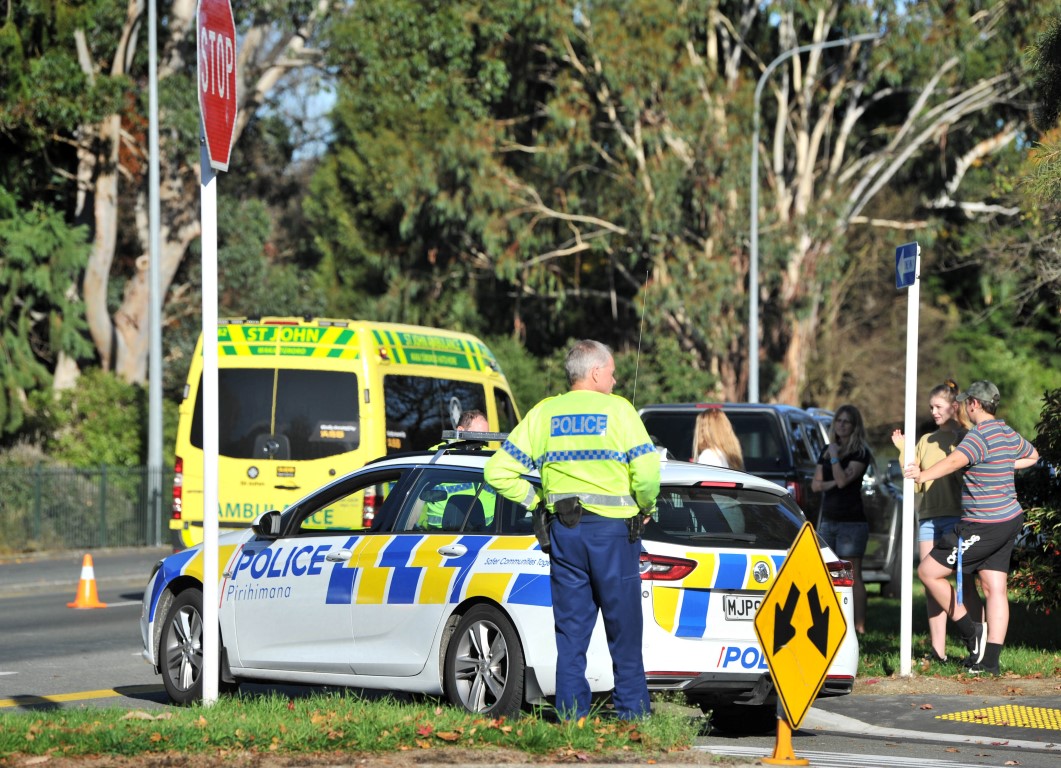 Emergency services were called to the scene shortly after 2pm. Photo: Christine O'Connor