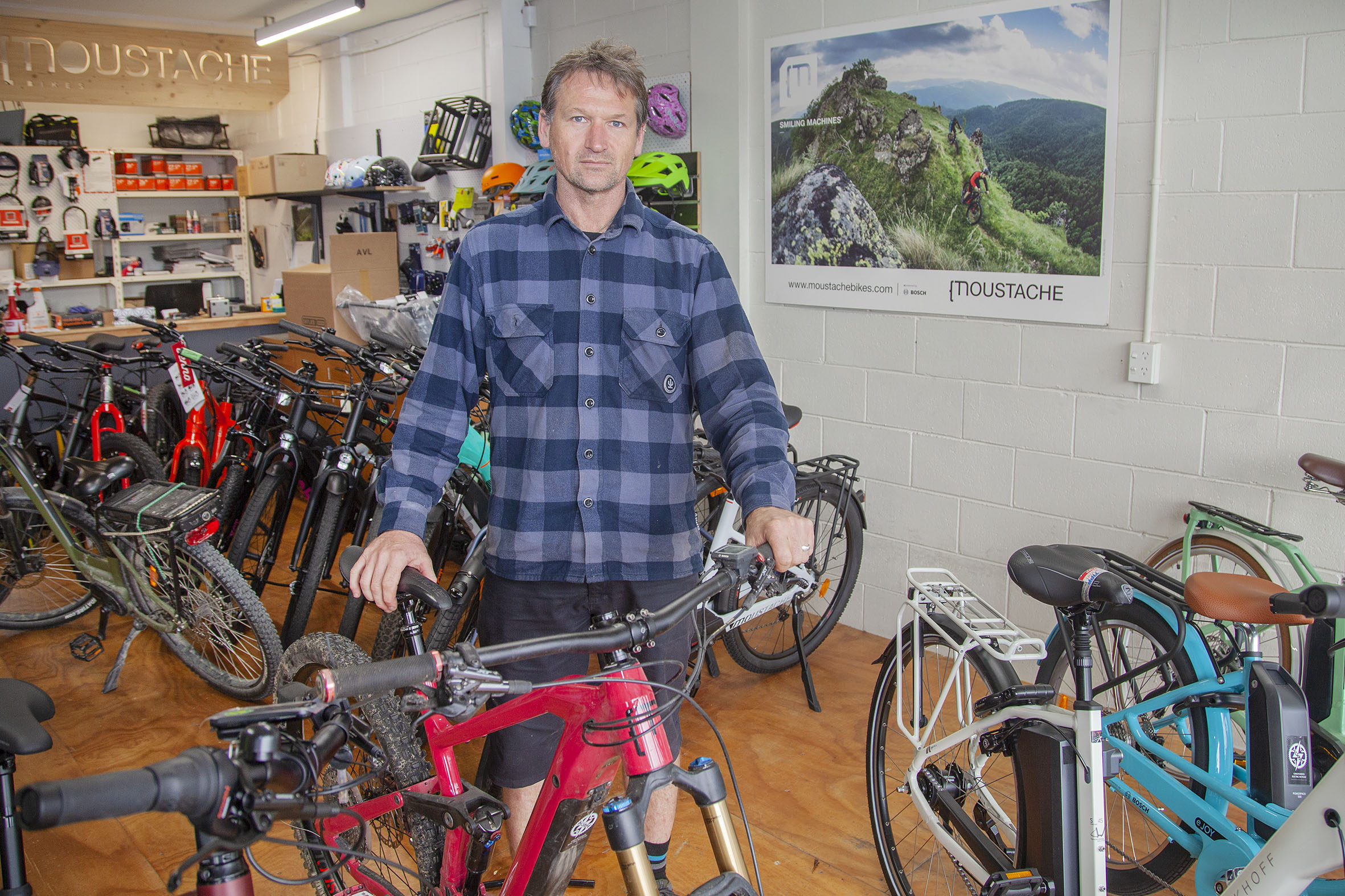 Two rare eBikes were taken from Daryl Warnock's Christchurch Electric Bicycles shop. Photo: Geoff...