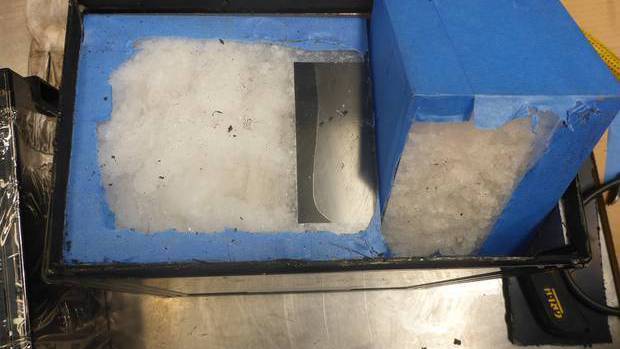 Around 110kg of meth was found inside golf cart batteries in February last year. Photo: Supplied