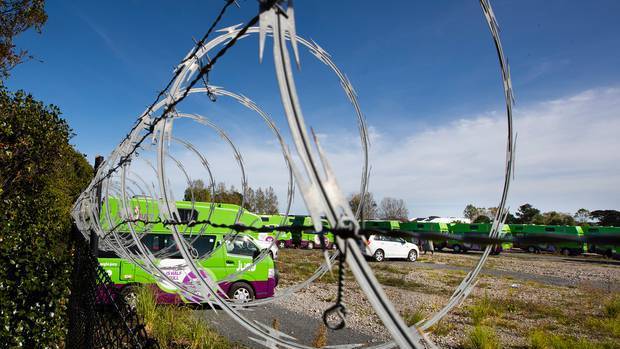 The vehicles were taken from this Mangere property. Photo: NZ Herald