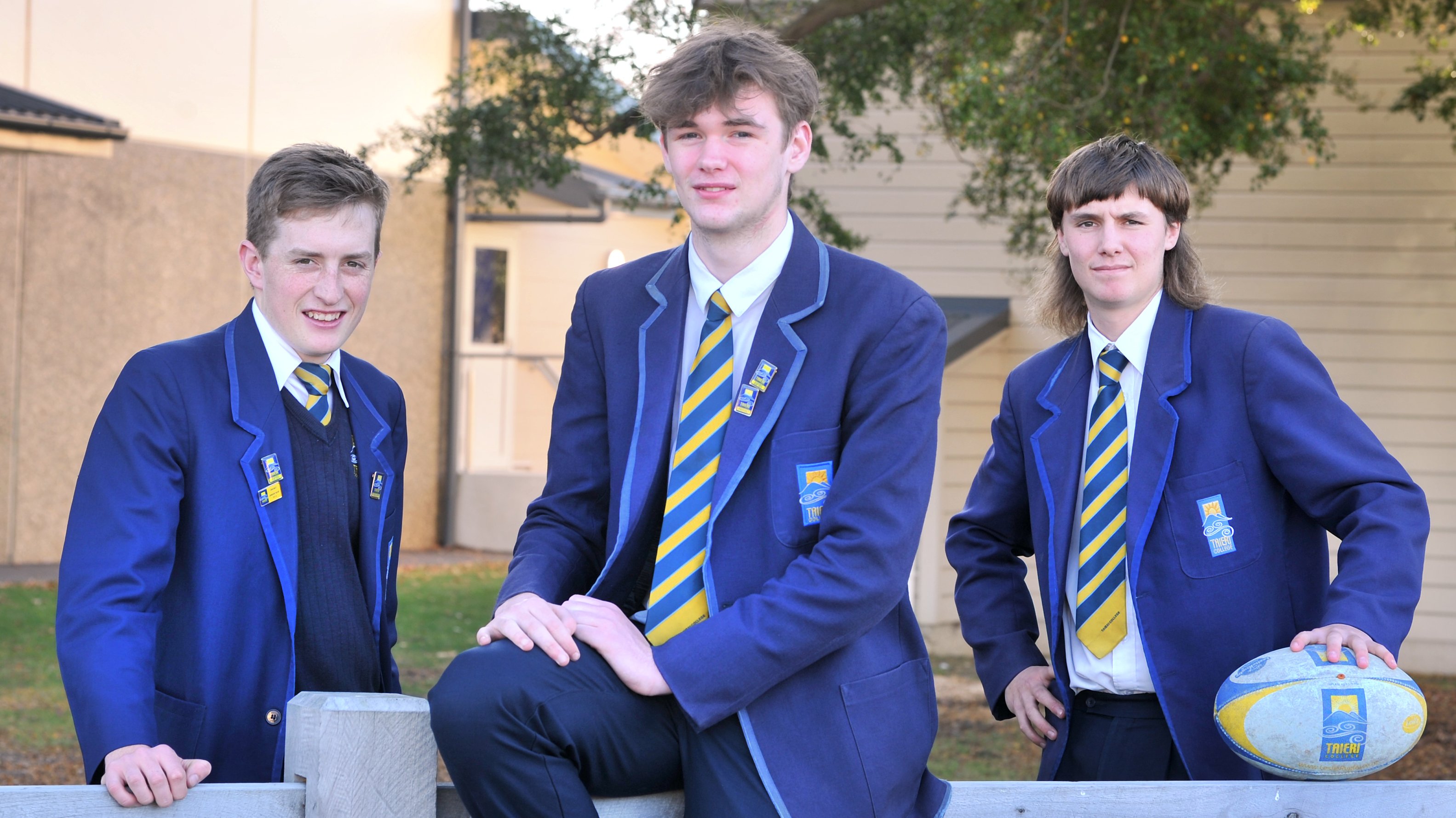 Letdown ... Taieri College pupils (from left) Trent Thomson, Kodi Jones and Sam O’Neill (all 17)...