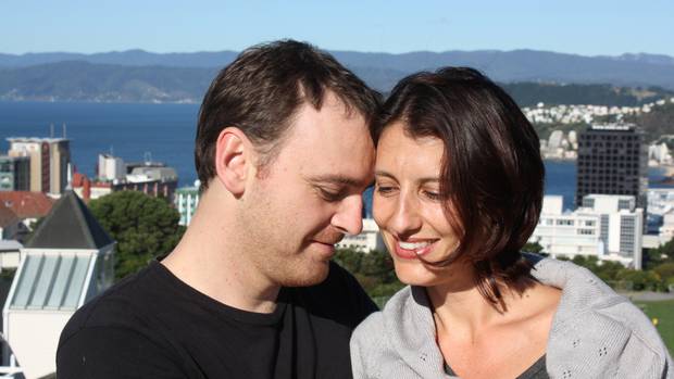 Lecretia Seales with her husband Matt Vickers in 2011, a few days after she was diagnosed with...