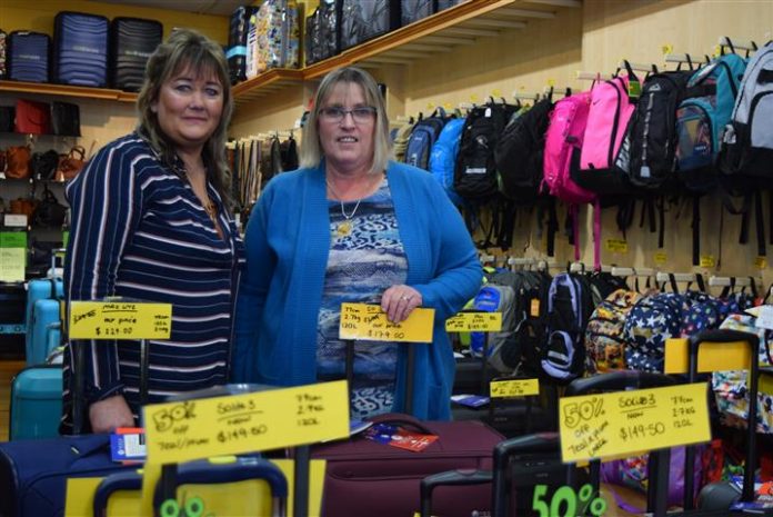 Trents Leather Goods co-owners Dana Gray (left) and Karen Gray bought a Dunedin luggage business...