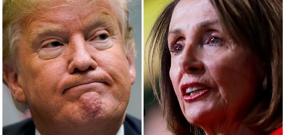 US President Donald Trump and Speaker Nancy Pelosi. Photo: Reuters