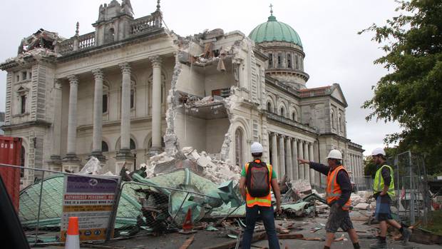 The Cathedral of the Blessed Sacrament pictured on the day of the February 22, 2011, quake. Photo...
