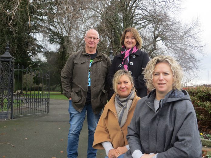 Smokefree Mid Canterbury's members (from left) Pup Chamberlain, Pam Eaden, Mandy Casey and Carly...