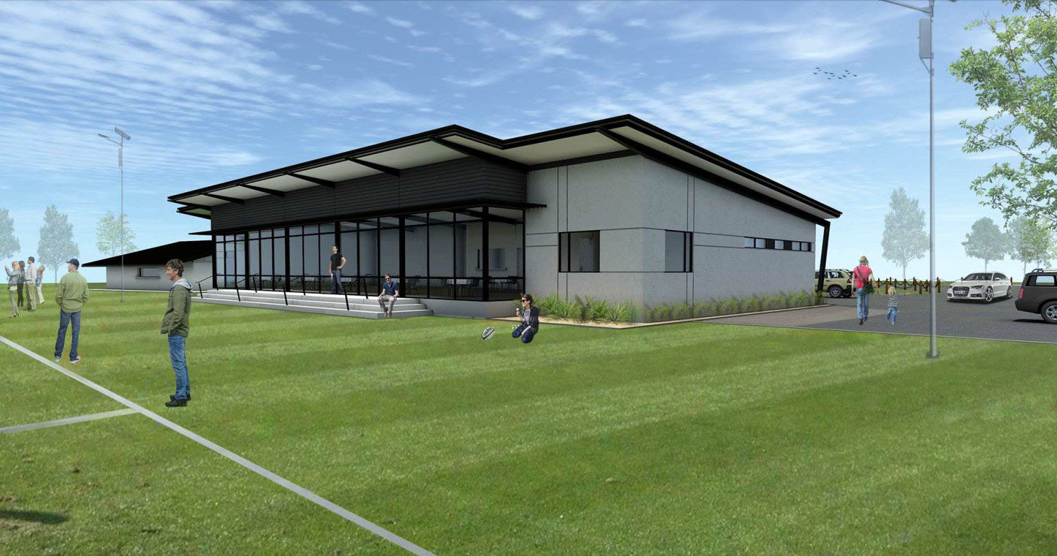 An artist’s impression of the new Halswell Hornets Rugby League Clubrooms. Image: Supplied