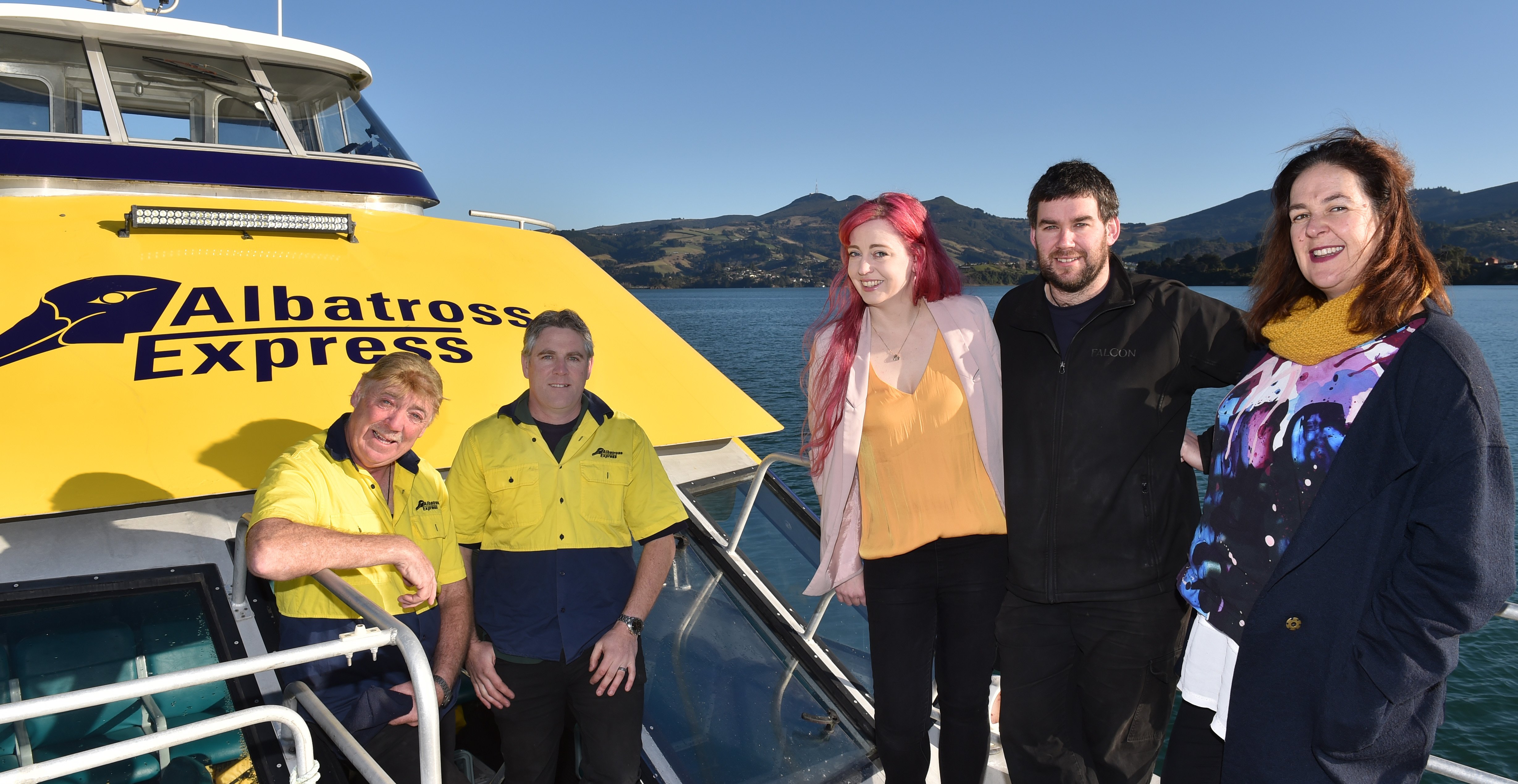 Perry (left) and Martin Reid, from Natures Wonders, Sarah Cunningham and Tony Reid, from the...