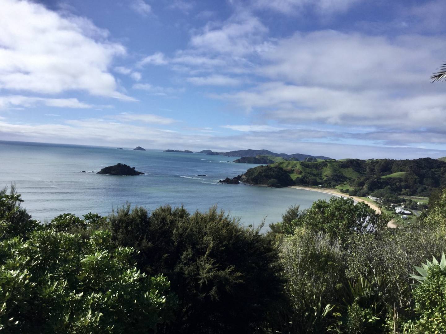 The Rainiers' view from the Te Koha Lodge in Matauri Bay. Photo: Supplied via NZH