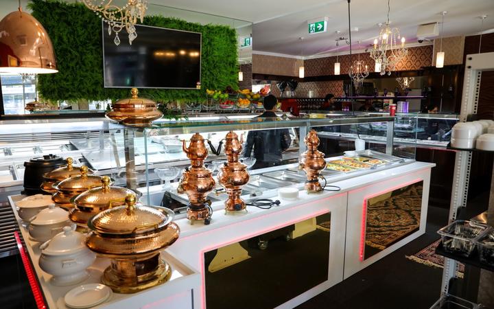 Inside Tanveer Jahangir's new Indian restaurant. Photo: RNZ / Nate McKinnon