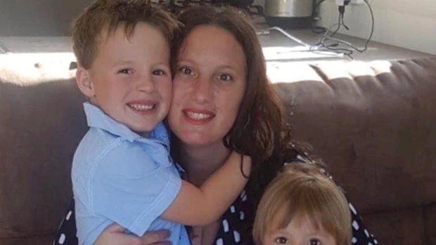 Beth Bernet, 34, died unexpectedly in her sleep on July 16. She is pictured with her two sons....
