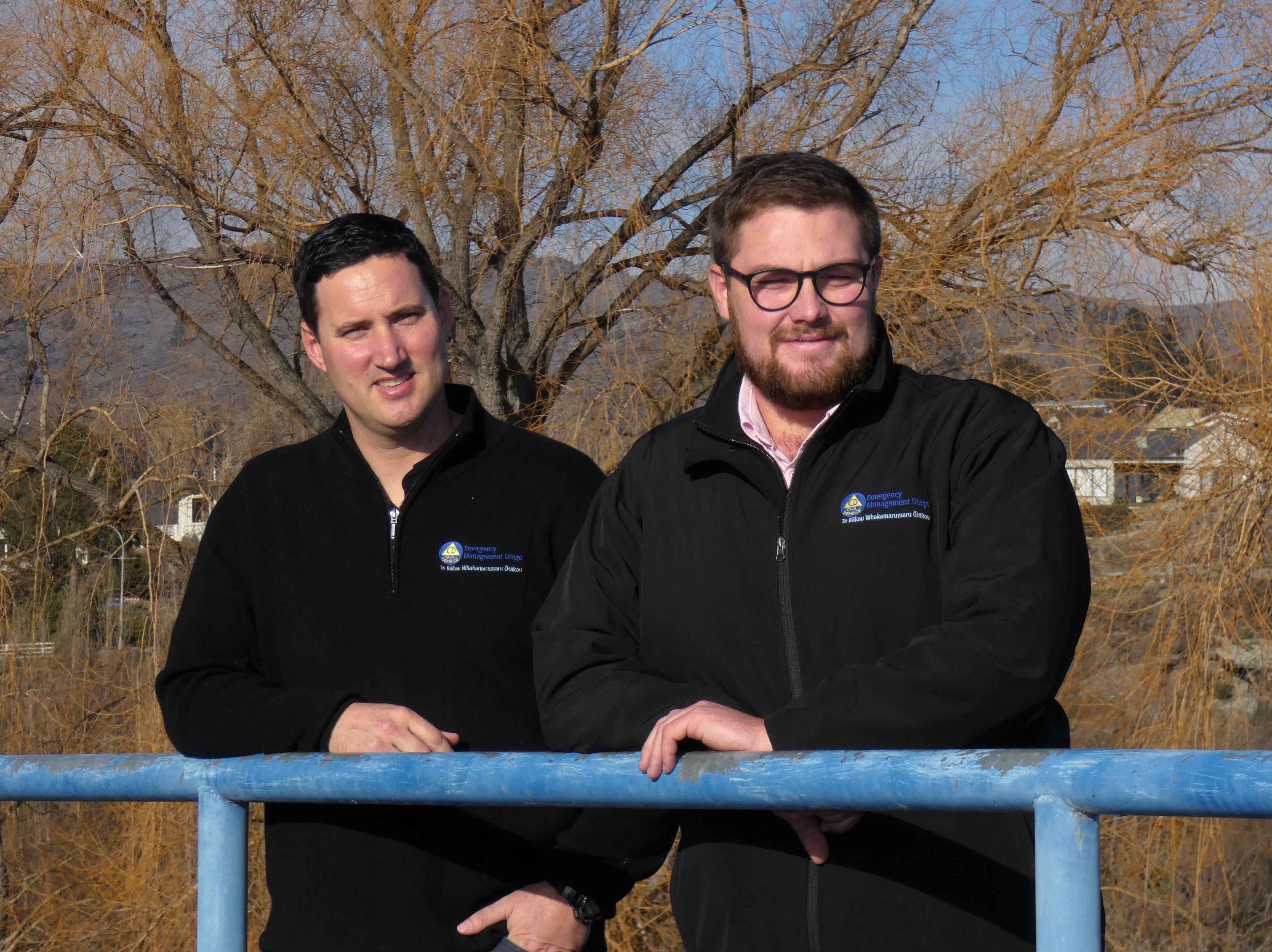 It is the job of emergency management officers Matt Alley (left) and Oliver Varley to expect the...