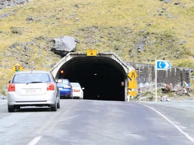 The Homer Tunnel on State Highway 94. Photo: ODT files 