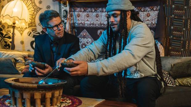 John Campbell and Melodownz let the kava and conversation flow. Photo: Melodownz
