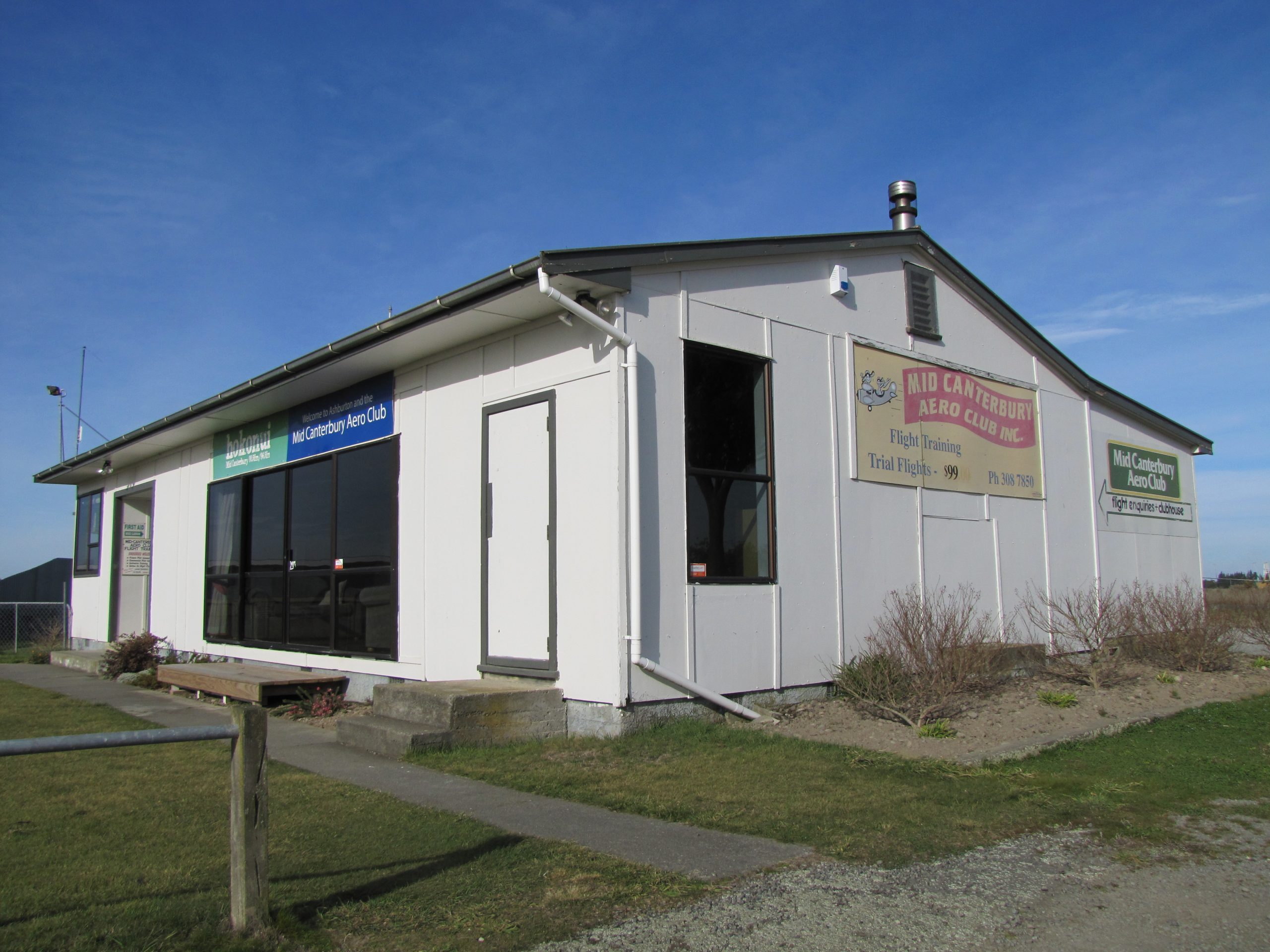 The old aero club rooms, which will be demolished. Photo: Ashburton Courier