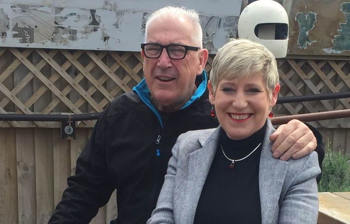 Lianne Dalziel with her late husband Rob Davidson. Photo: RNZ