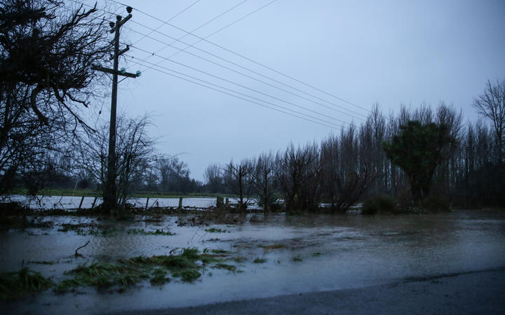 Flooding in Canterbury in 2017. The three waters funding focuses three areas - drinking water,...