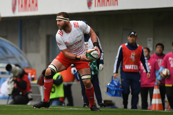 Kieran Read playing for the Toyota Verblitz in January. Photo: Getty Images