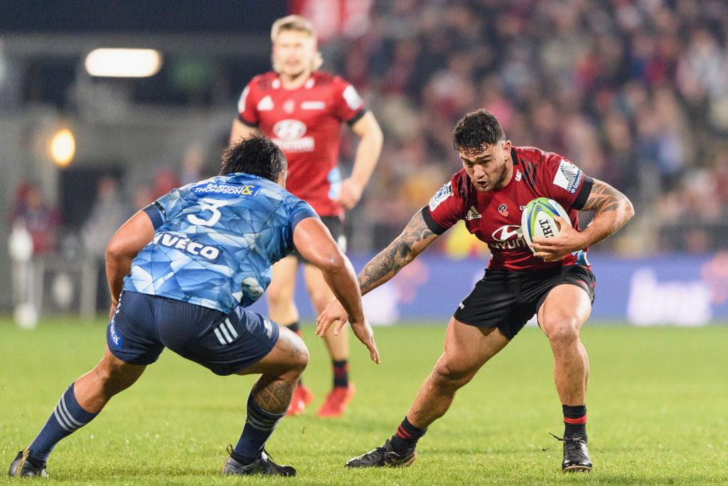 The Crusaders and the Blues met in Christchurch in July. Photo: Getty