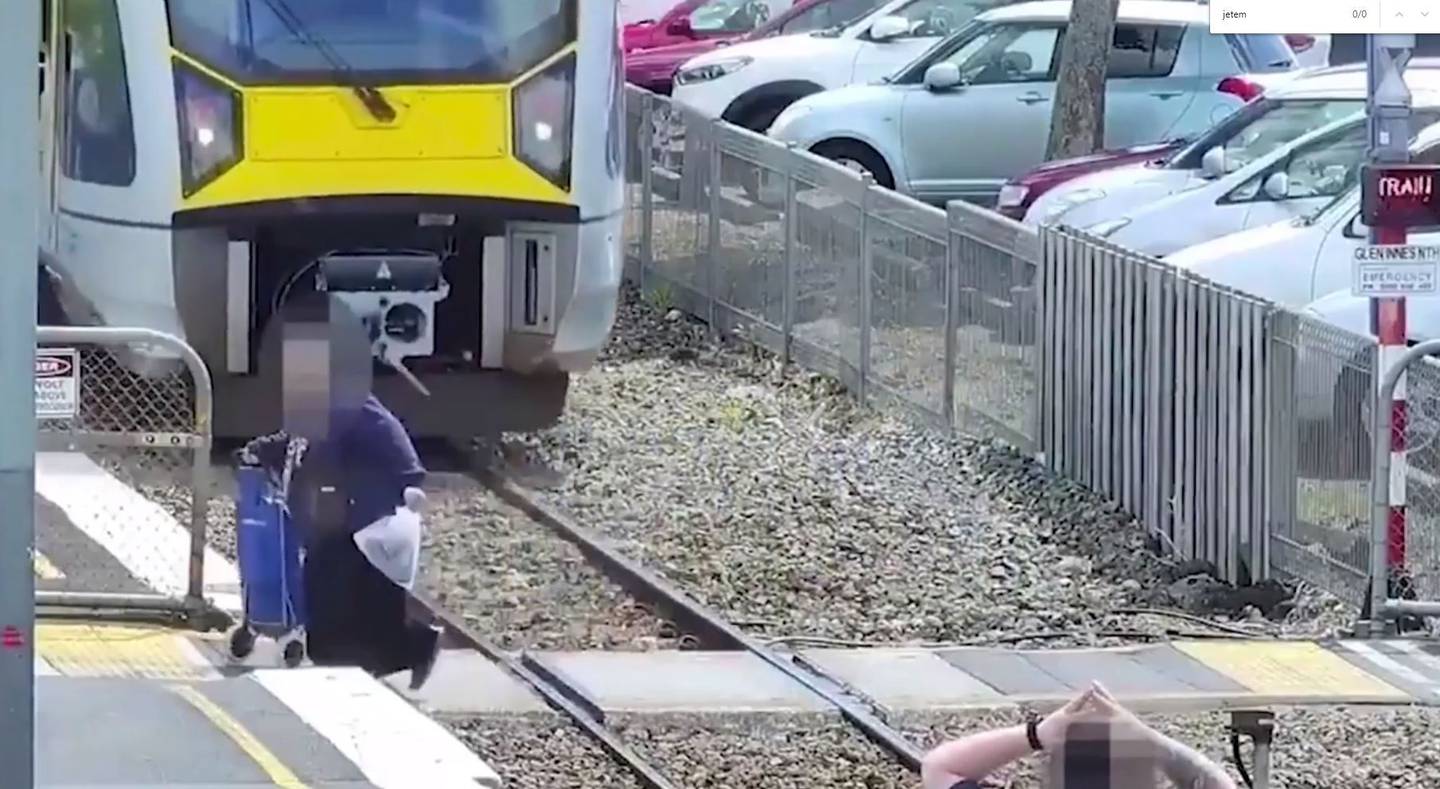 Harrowing CCTV footage released by Kiwirail shows Kiwis' near misses with trains as the...