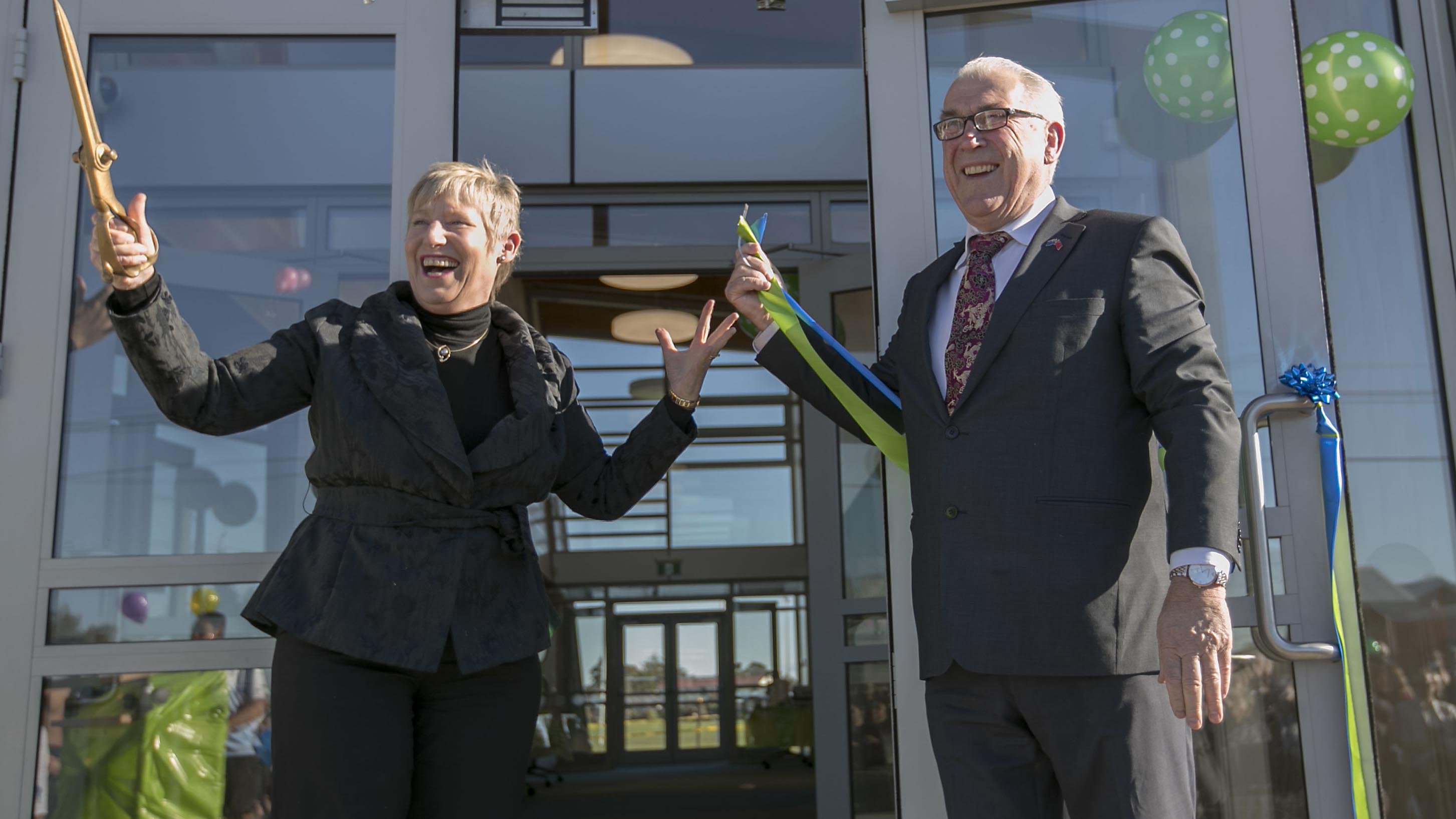 Christchurch Mayor Lianne Dalziel with her husband Rob Davidson. Photo: Newsline CCC