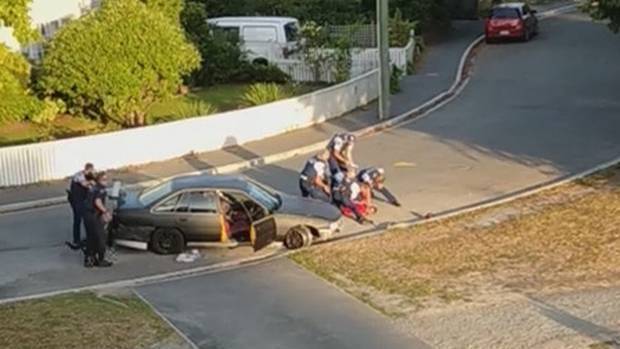 The dramatic shoot-out with police in a residential Christchurch street was witnessed by several...