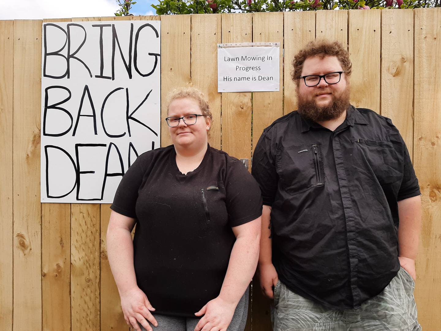 Annalise Orchard and Alistair Nicholson launched a campaign to get Dean back. Photo: Jenny Ling /...