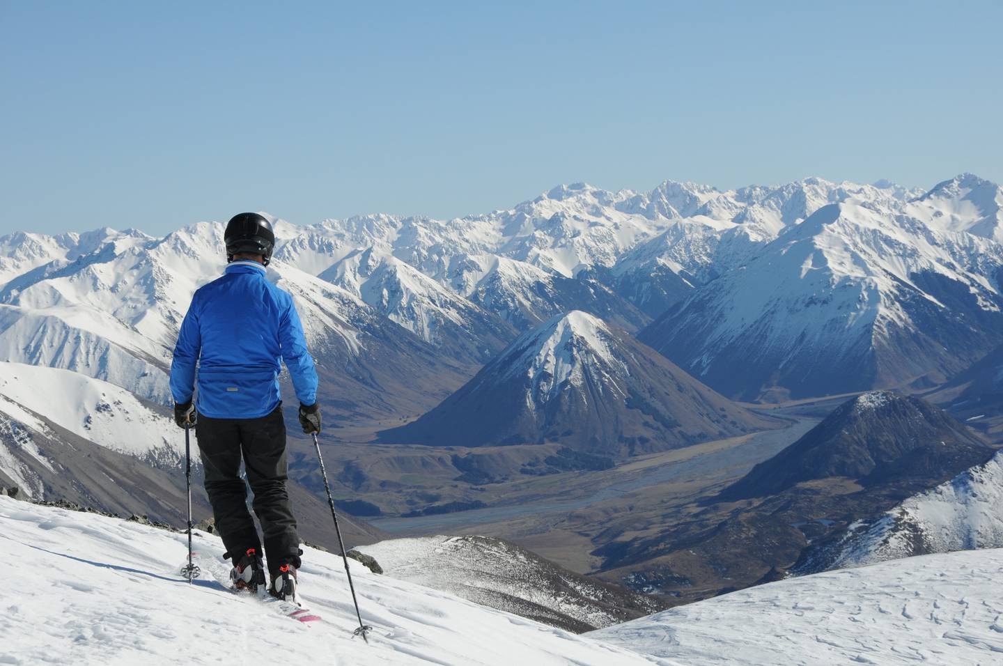 A view of the Southern Alps off the back of Porters Alpine Resort. Photo: Huw Kingston / NZH