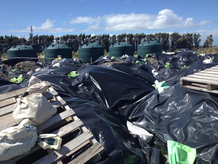 Ouvea premix - or dross - is stored in loose bags around Southland. Photo: Sort out the Dross...