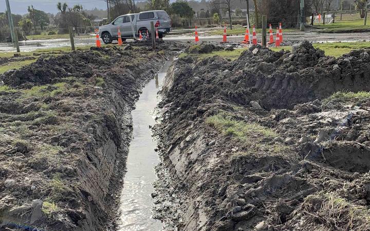Christchurch City Council decided the trench was a safety hazard. Photo: Newsline / Christchurch...