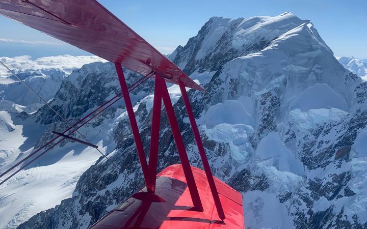 Chris Rudge said his flight departed Pukaki at 10.25am, and was over Aoraki at 11.08am, which was...